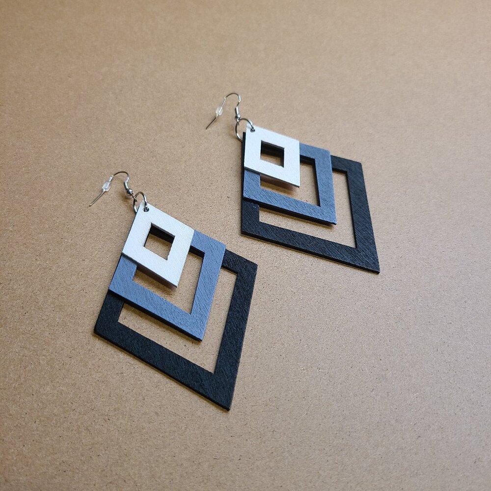 Geo Dangle Earrings